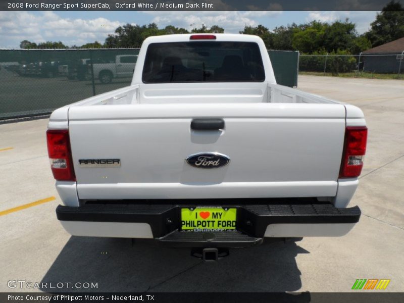 Oxford White / Medium Dark Flint 2008 Ford Ranger Sport SuperCab