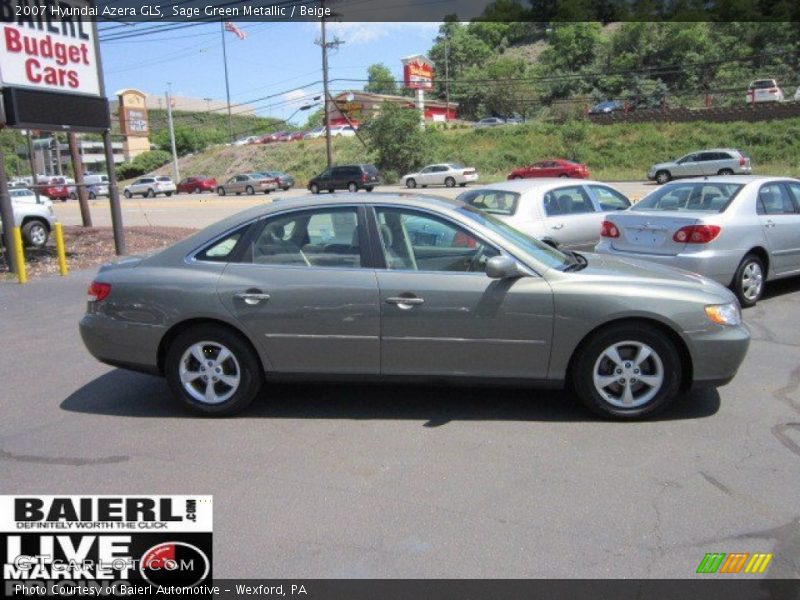 Sage Green Metallic / Beige 2007 Hyundai Azera GLS