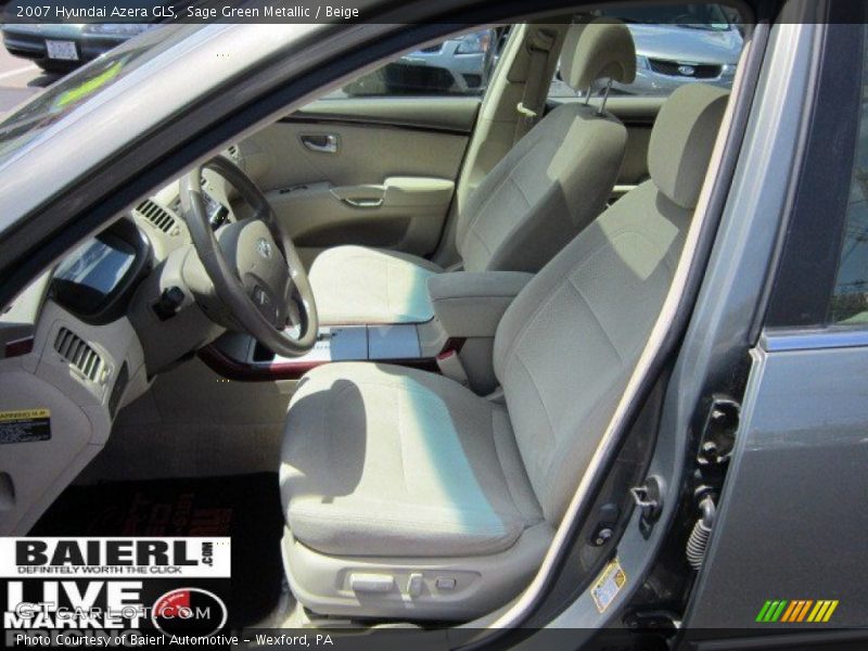 Sage Green Metallic / Beige 2007 Hyundai Azera GLS