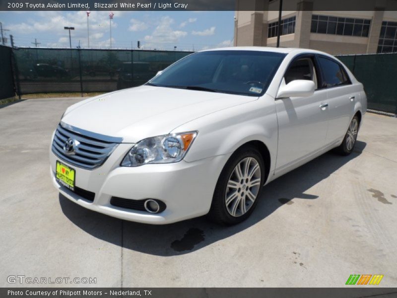 Blizzard White Pearl / Light Gray 2009 Toyota Avalon Limited