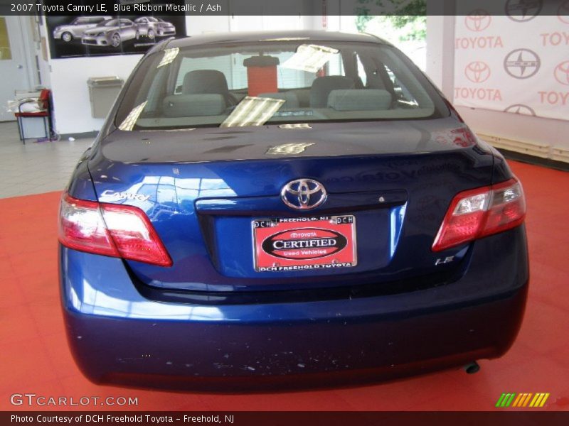 Blue Ribbon Metallic / Ash 2007 Toyota Camry LE