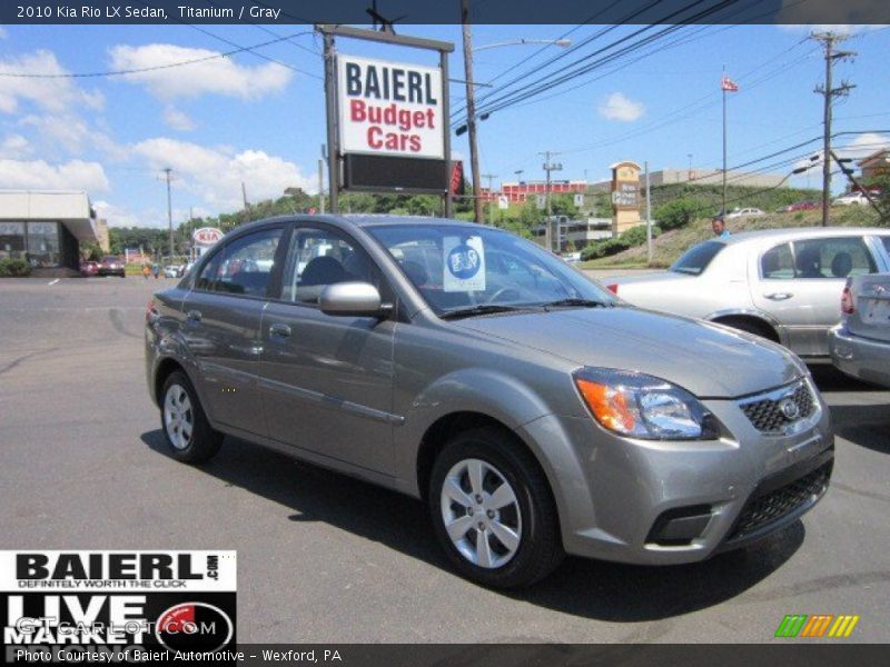 Titanium / Gray 2010 Kia Rio LX Sedan