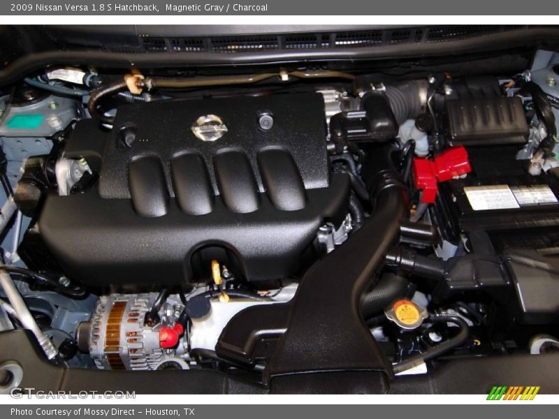 Magnetic Gray / Charcoal 2009 Nissan Versa 1.8 S Hatchback