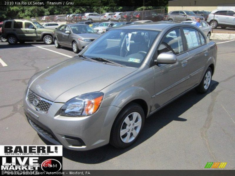 Titanium / Gray 2010 Kia Rio LX Sedan