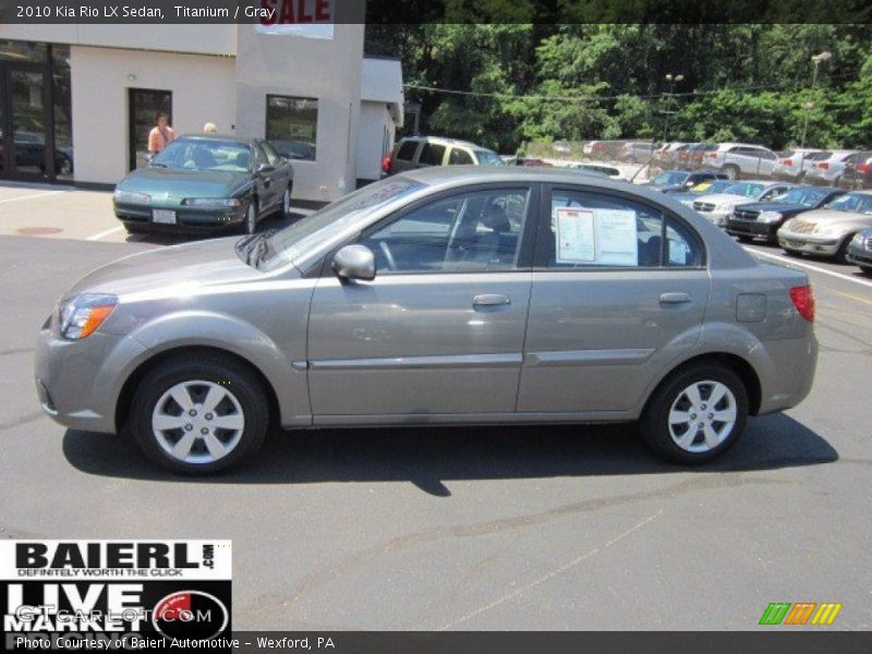 Titanium / Gray 2010 Kia Rio LX Sedan