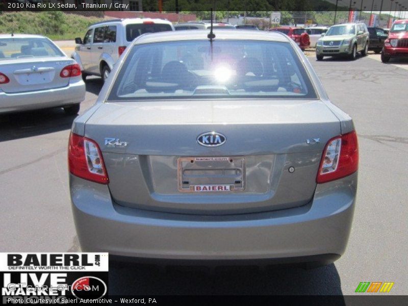 Titanium / Gray 2010 Kia Rio LX Sedan
