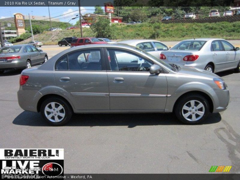 Titanium / Gray 2010 Kia Rio LX Sedan