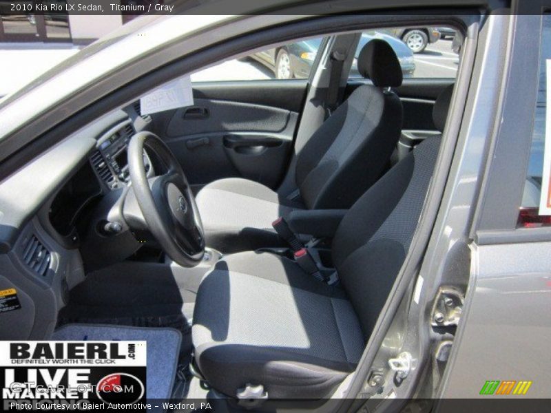 Titanium / Gray 2010 Kia Rio LX Sedan