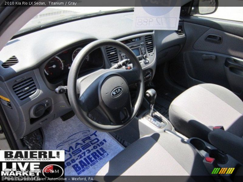 Titanium / Gray 2010 Kia Rio LX Sedan