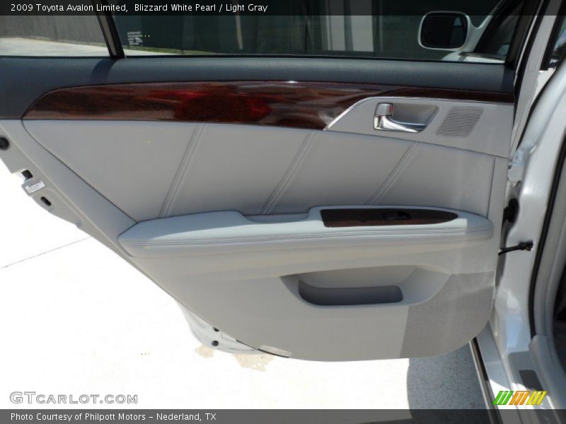 Blizzard White Pearl / Light Gray 2009 Toyota Avalon Limited