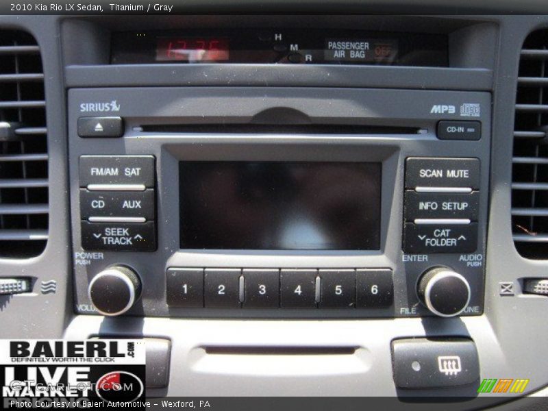 Titanium / Gray 2010 Kia Rio LX Sedan