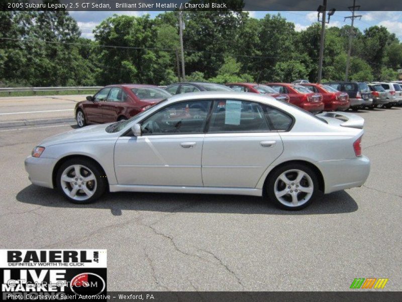 Brilliant Silver Metallic / Charcoal Black 2005 Subaru Legacy 2.5 GT Sedan
