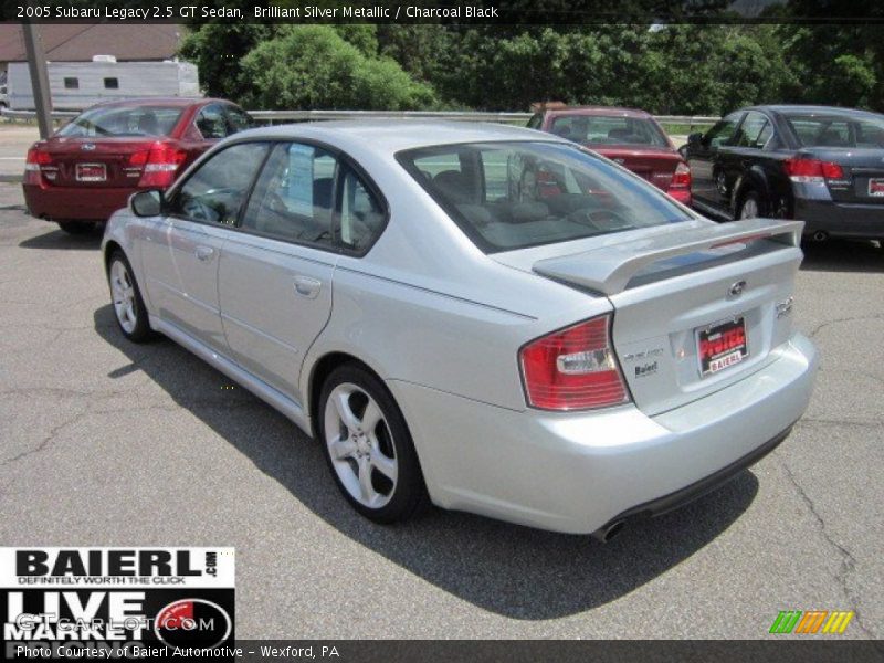 Brilliant Silver Metallic / Charcoal Black 2005 Subaru Legacy 2.5 GT Sedan