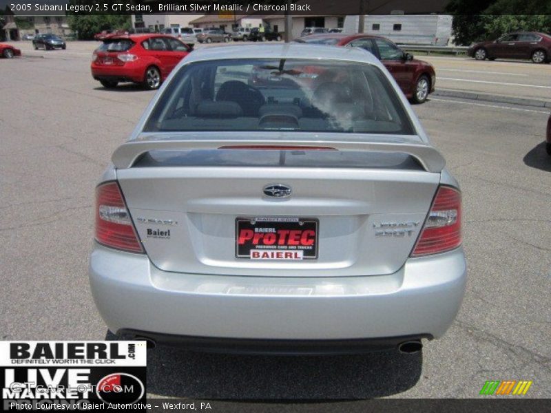 Brilliant Silver Metallic / Charcoal Black 2005 Subaru Legacy 2.5 GT Sedan