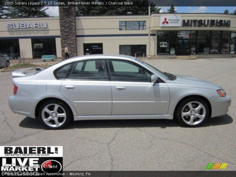 Brilliant Silver Metallic / Charcoal Black 2005 Subaru Legacy 2.5 GT Sedan