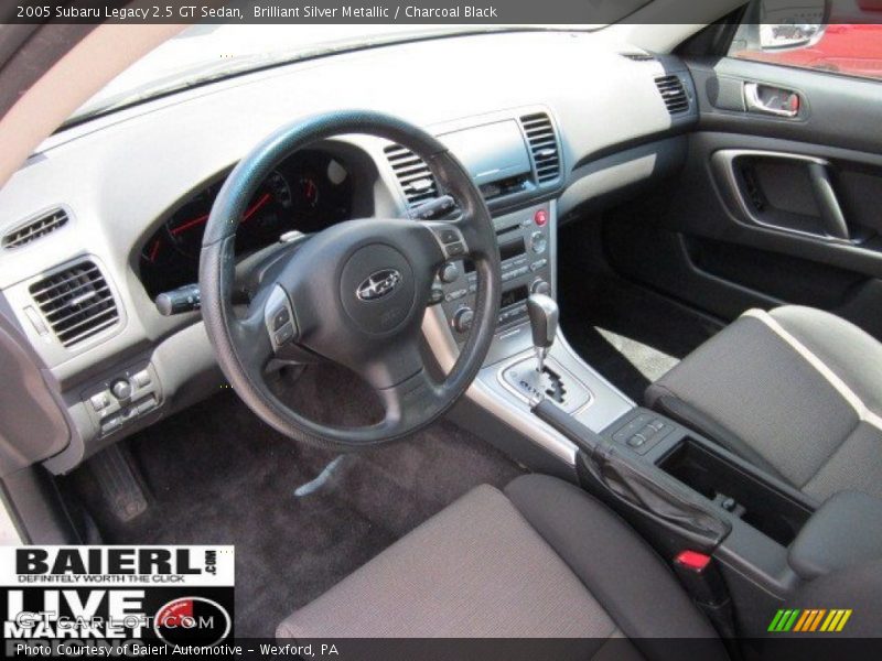 Brilliant Silver Metallic / Charcoal Black 2005 Subaru Legacy 2.5 GT Sedan