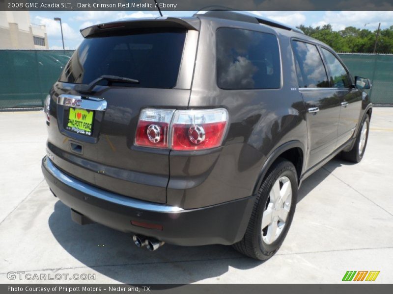 Dark Crimson Red Metallic / Ebony 2008 GMC Acadia SLT
