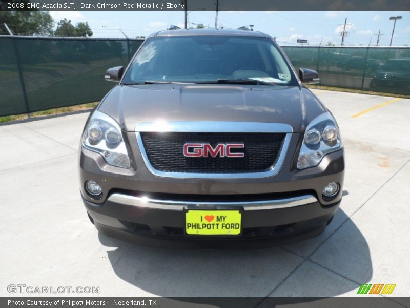 Dark Crimson Red Metallic / Ebony 2008 GMC Acadia SLT
