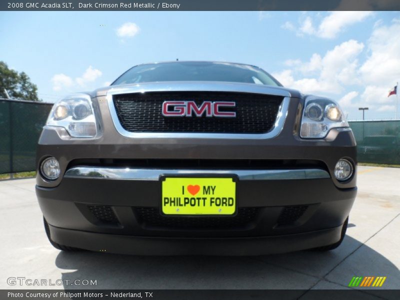 Dark Crimson Red Metallic / Ebony 2008 GMC Acadia SLT