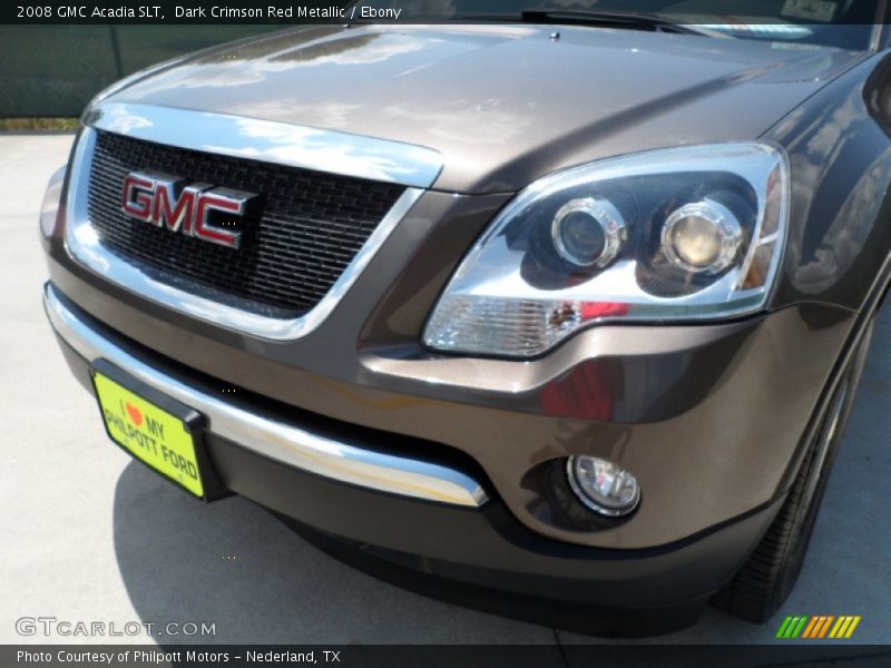 Dark Crimson Red Metallic / Ebony 2008 GMC Acadia SLT