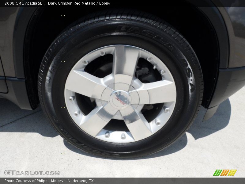 Dark Crimson Red Metallic / Ebony 2008 GMC Acadia SLT