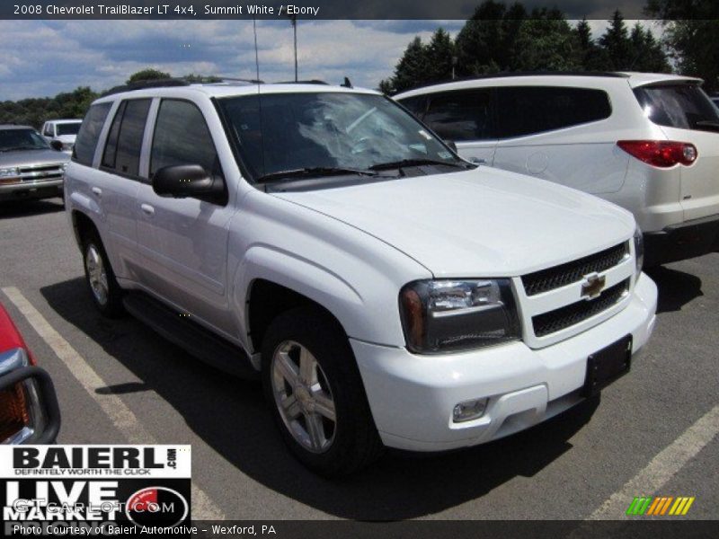 Summit White / Ebony 2008 Chevrolet TrailBlazer LT 4x4