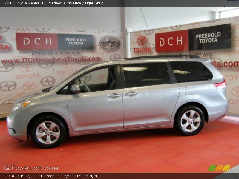 Predawn Gray Mica / Light Gray 2011 Toyota Sienna LE