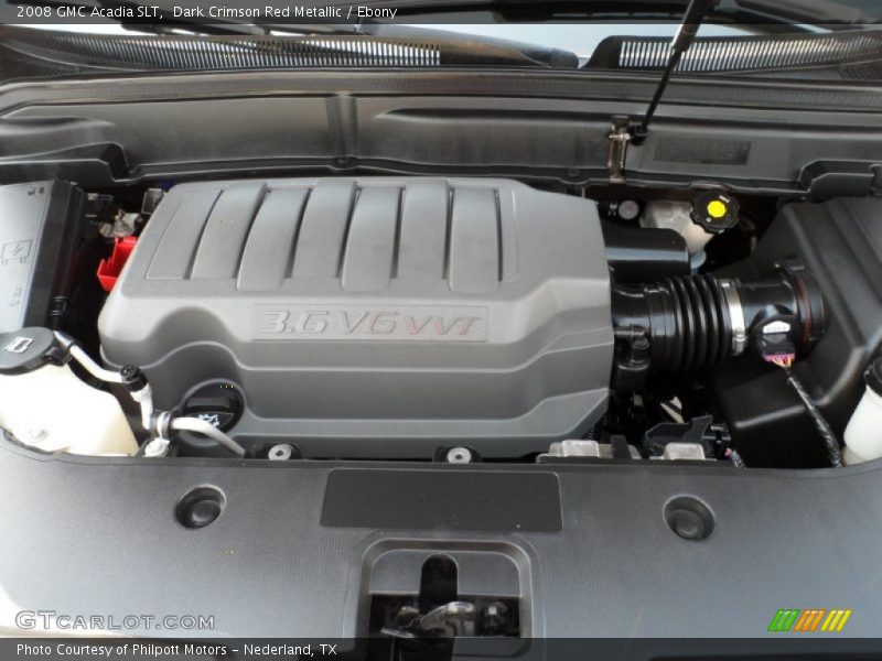 Dark Crimson Red Metallic / Ebony 2008 GMC Acadia SLT