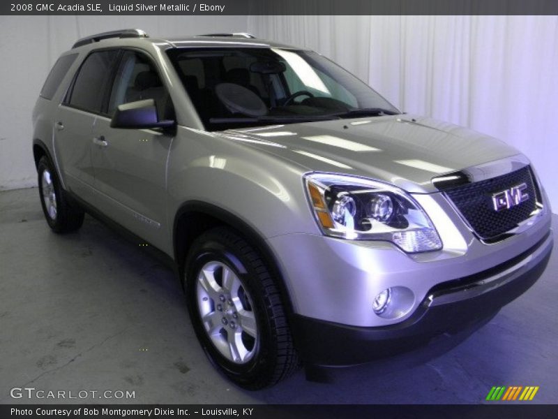 Liquid Silver Metallic / Ebony 2008 GMC Acadia SLE