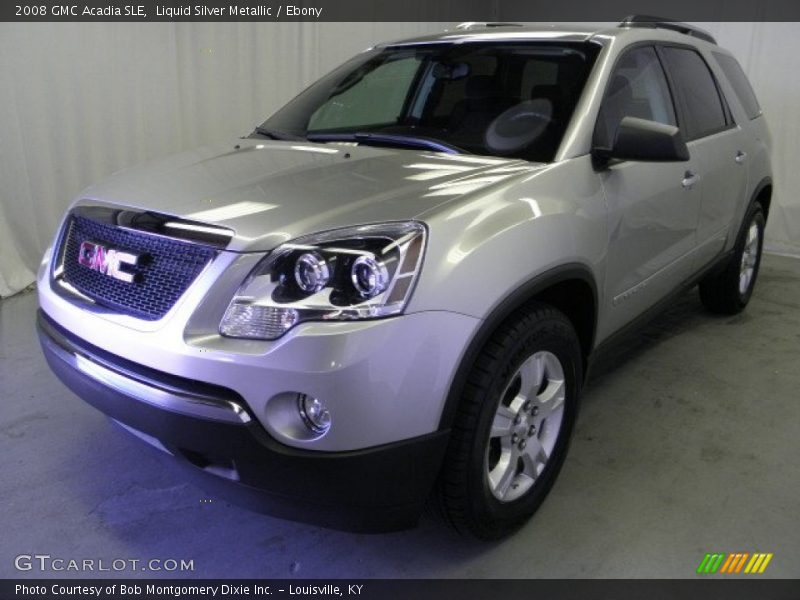 Liquid Silver Metallic / Ebony 2008 GMC Acadia SLE