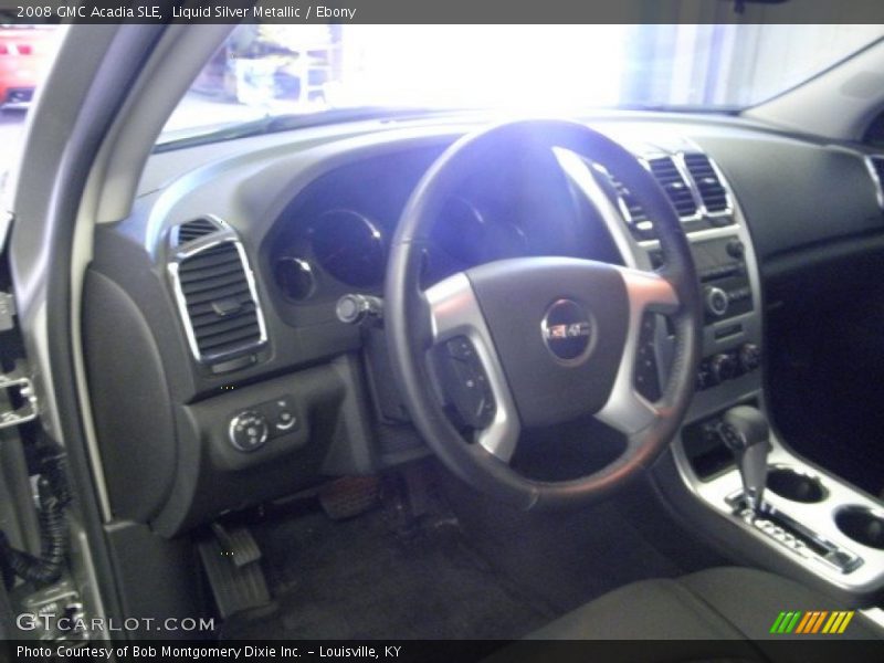 Liquid Silver Metallic / Ebony 2008 GMC Acadia SLE