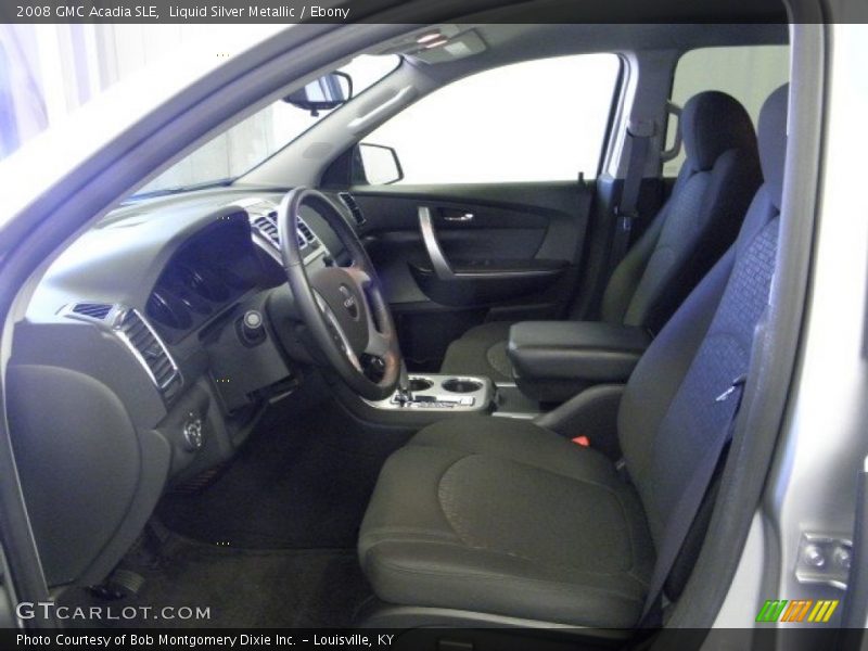 Liquid Silver Metallic / Ebony 2008 GMC Acadia SLE