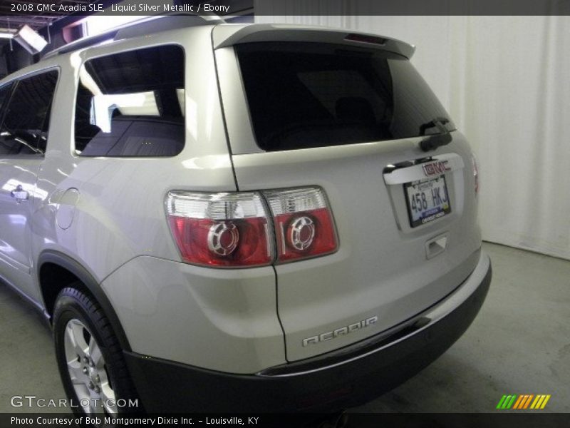 Liquid Silver Metallic / Ebony 2008 GMC Acadia SLE