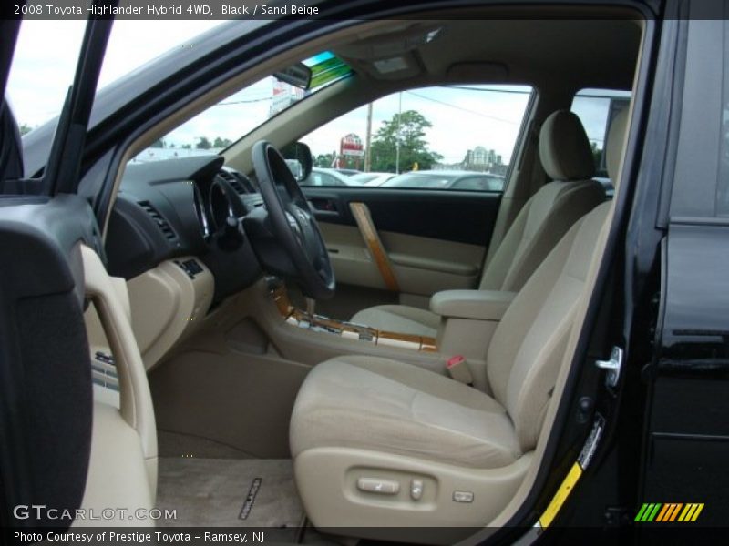  2008 Highlander Hybrid 4WD Sand Beige Interior