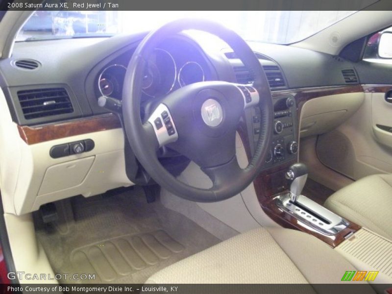 Red Jewel / Tan 2008 Saturn Aura XE