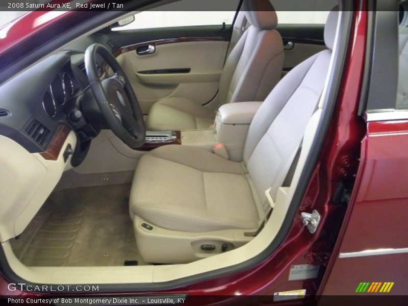 Red Jewel / Tan 2008 Saturn Aura XE