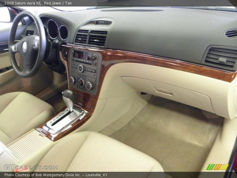 Red Jewel / Tan 2008 Saturn Aura XE