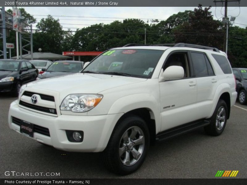 Natural White / Stone Gray 2008 Toyota 4Runner Limited 4x4