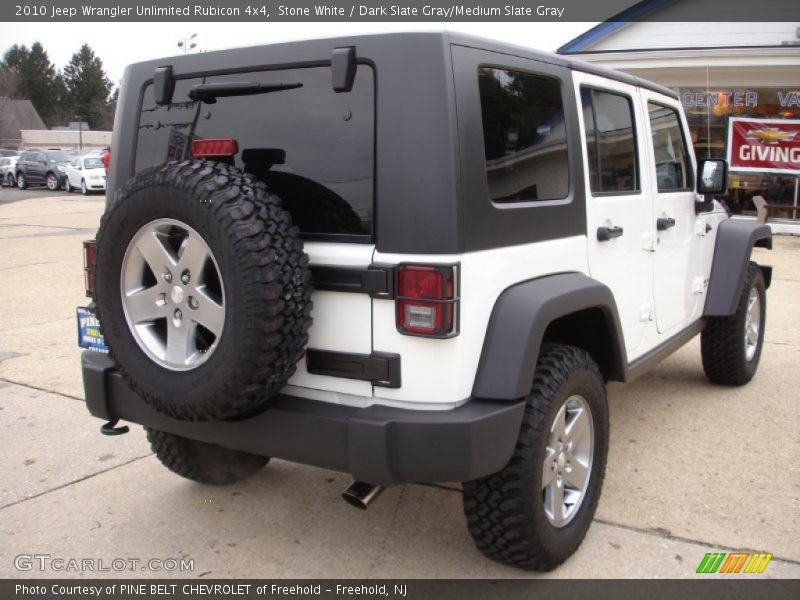 Stone White / Dark Slate Gray/Medium Slate Gray 2010 Jeep Wrangler Unlimited Rubicon 4x4