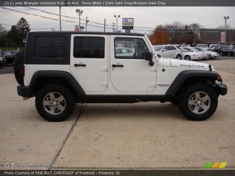 Stone White / Dark Slate Gray/Medium Slate Gray 2010 Jeep Wrangler Unlimited Rubicon 4x4