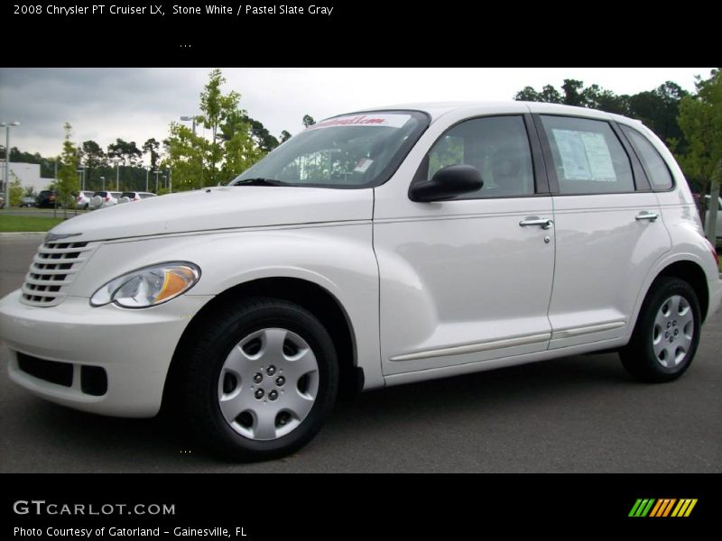 Stone White / Pastel Slate Gray 2008 Chrysler PT Cruiser LX