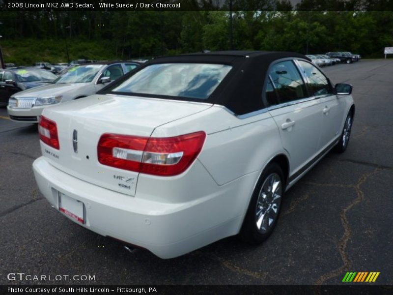 White Suede / Dark Charcoal 2008 Lincoln MKZ AWD Sedan