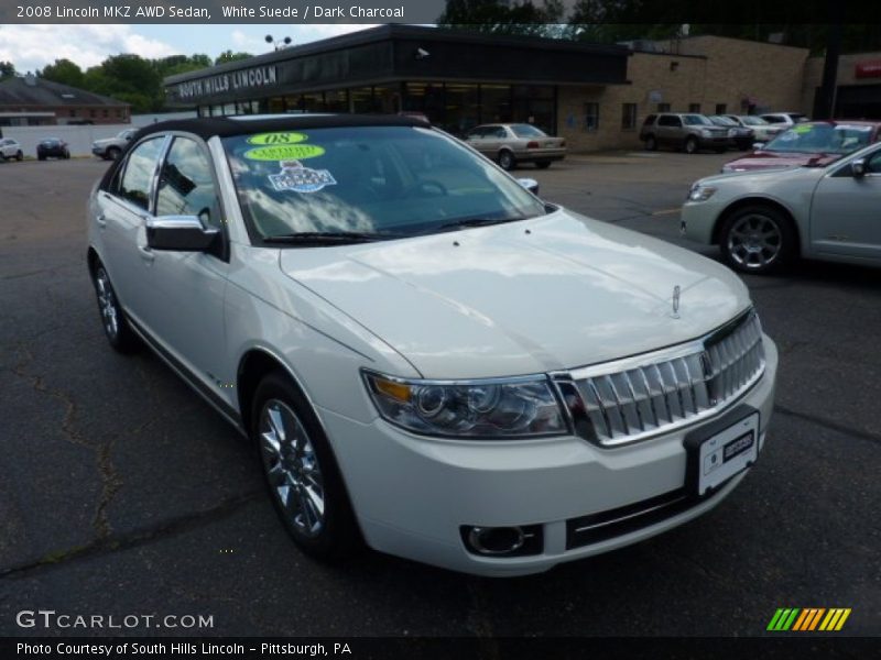 White Suede / Dark Charcoal 2008 Lincoln MKZ AWD Sedan