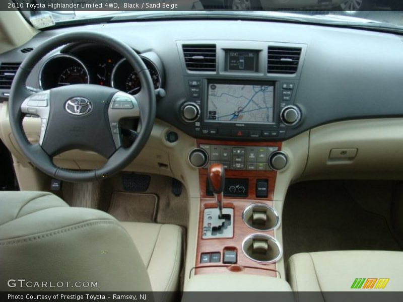 Black / Sand Beige 2010 Toyota Highlander Limited 4WD
