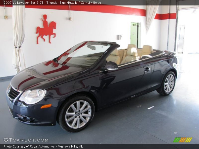 Thunder Blue Metallic / Cornsilk Beige 2007 Volkswagen Eos 2.0T