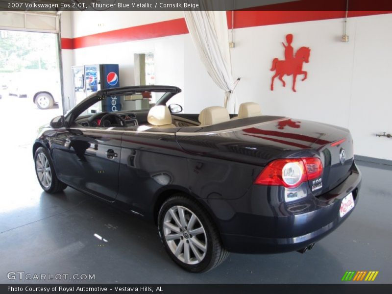 Thunder Blue Metallic / Cornsilk Beige 2007 Volkswagen Eos 2.0T