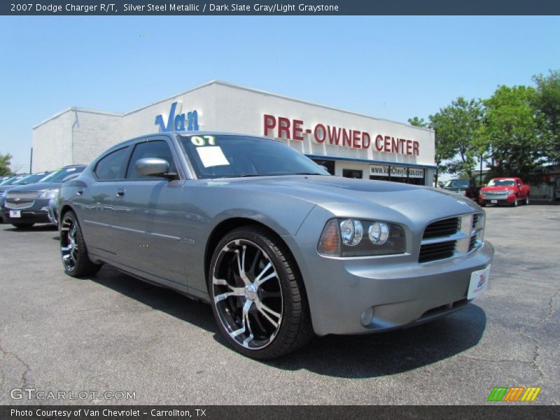 Silver Steel Metallic / Dark Slate Gray/Light Graystone 2007 Dodge Charger R/T