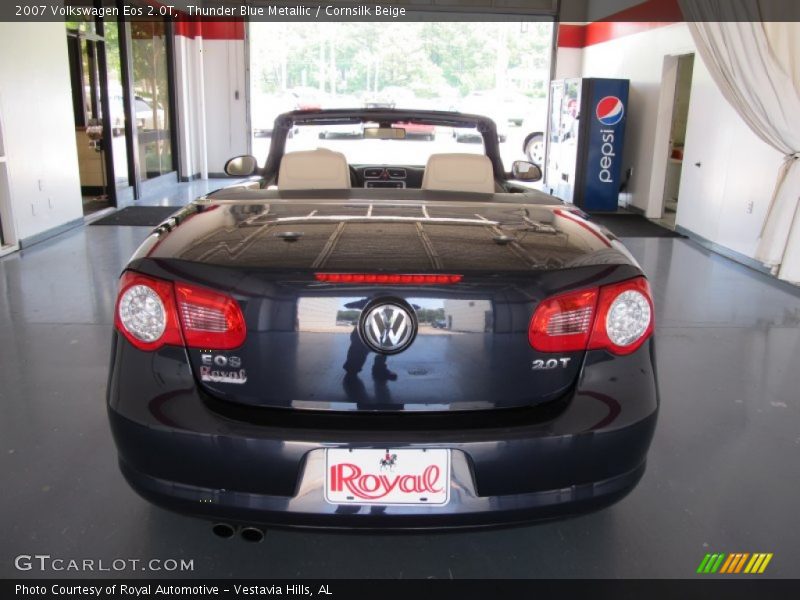 Thunder Blue Metallic / Cornsilk Beige 2007 Volkswagen Eos 2.0T
