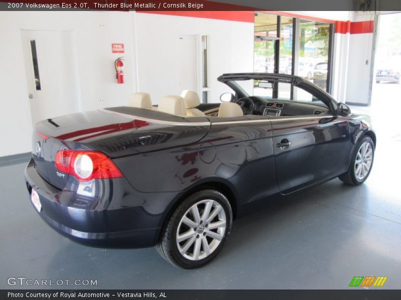 Thunder Blue Metallic / Cornsilk Beige 2007 Volkswagen Eos 2.0T