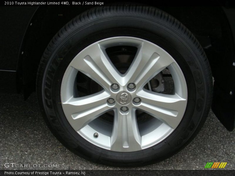 Black / Sand Beige 2010 Toyota Highlander Limited 4WD